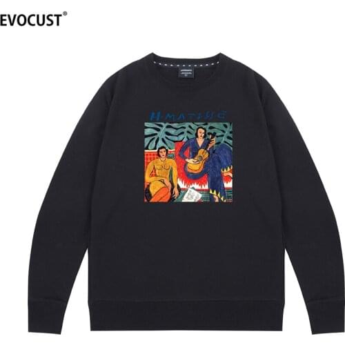 Matisse summer Vintage Print Sweatshirts Hoodies men women unisex Combed Cotton