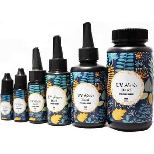 10/15/25/60/100/200g DIY UV Resin Ultraviolet Curing Solar Cure Sunlight Activated Hard Glue LXH
