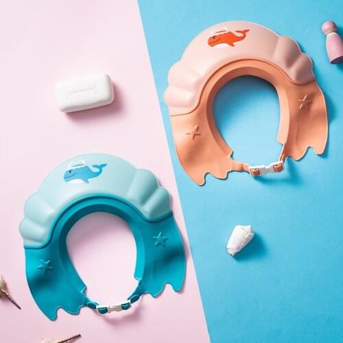 Protect Eye Water-proof Baby Shampoo Shower Cap Bathing Bath Wash Hair Kids Soft Adjustable Bath Baby Shield Bebes Children Bath