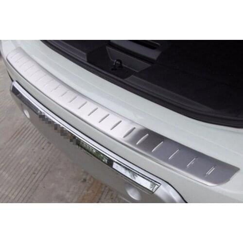 Stainless Steel Outer Rear Bumper Protector Plate Cover FIT For Nissan X-Trail Rogue 2014 2015 REAR BUMPER PROTECTOR TRIM