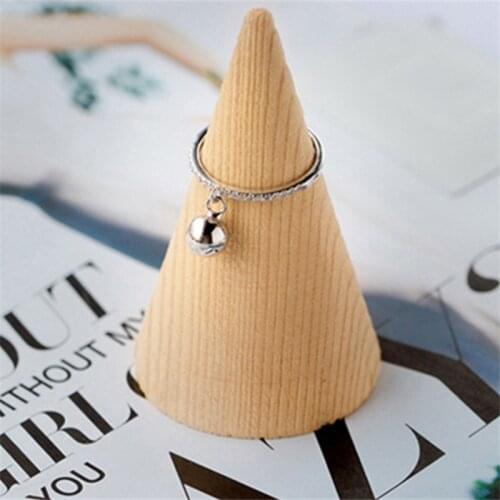 New korean style transfer bead pave setting cubic zirconia stones rings for women Tibetan sliver adjustable jewelry KJZ0298