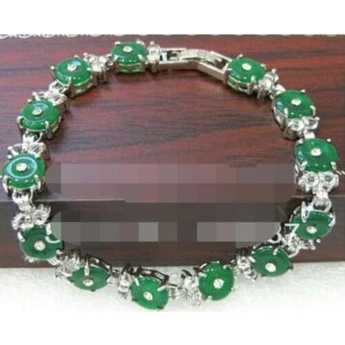 2 colors CHOICE ladys exquisite green stone bead bracelet
