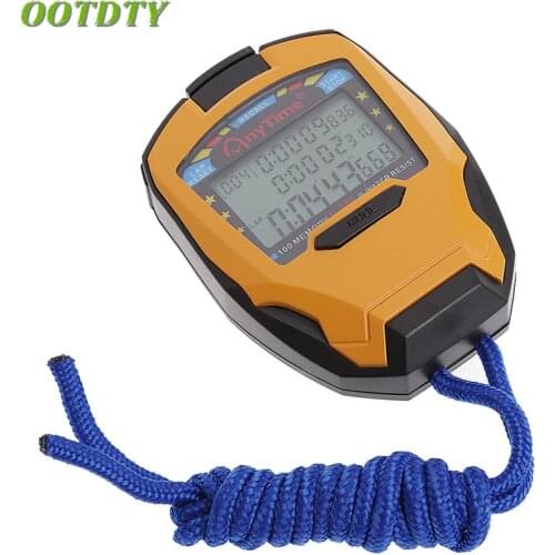 1Pc 3 Row100 Lap 1/1000s Digital Sport Counter Timer Professional Athletic Stopwatch