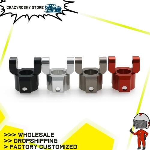 2Pcs Alloy Front C Hub Carrier Axle Housing End Set For Rc Hobby Model Car 1:10 Hpi Venture Fj Cruiser Crawler