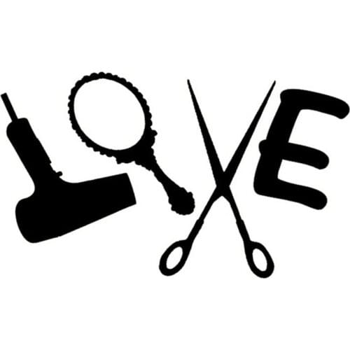 15*9CM Car Stickers Decals Stylist of LOVE Waterproof Motorcycle Stickers Car Styling Black/Silver C2-0332