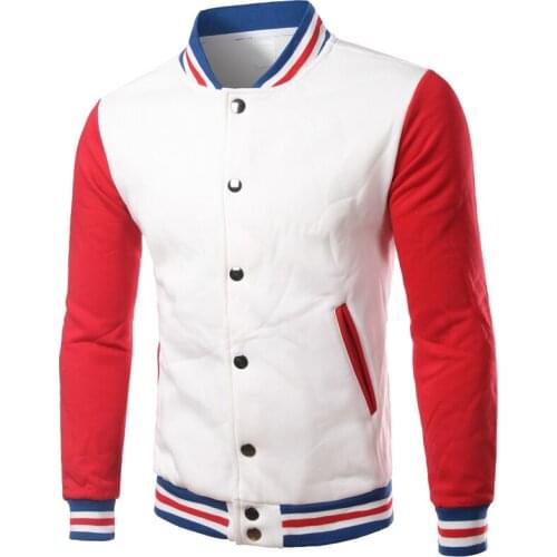 Brand White Varsity Baseball Jacket Men/Women Pop Vogue Slim Fit Fleece Cotton College Jackets For Fall Bomber Veste Homme