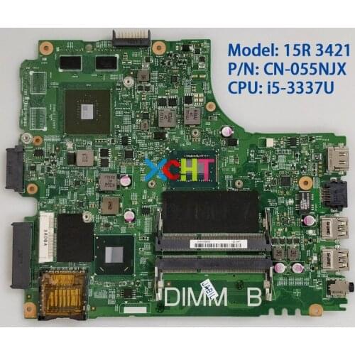 CN-055NJX 055NJX 55NJX w I5-3337U CPU 12204-1 w GT625M GPU for Dell Inspiron 15R 3421 NoteBook PC Laptop Motherboard Mainboard