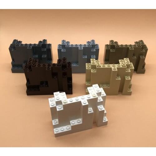 Technical building block parts 4x10x6 city wall brick rock MOC childrens toy model diy 6082