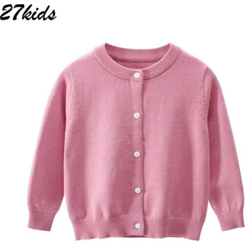 27kids Toddlers Baby Knitted Cardigans Sweater Boy Kids Winter Clothes Childrens Jumpers Tops Sweaters Pullovers Coat 2-9 years