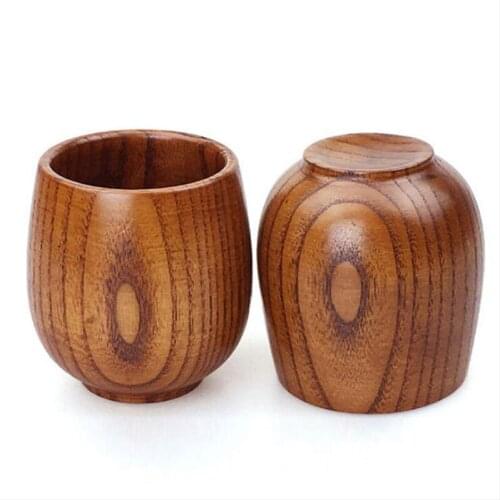 Eco-Friendly Primitive Handmade Natural Wooden Tea Cups Drinkware Kung Fu Tea Wood Cup Teaware Coffee Wine Cup