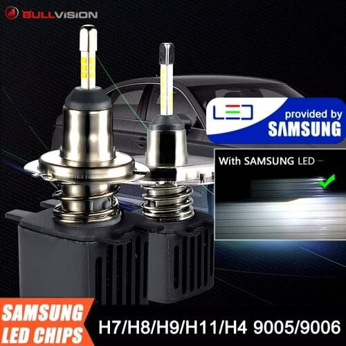 With SAMSUNG chip H7 LED bulb 360 15000LM H4 H1 H8 H11 9005/HB3 HB4/9006 Car Headlight Bulbs 6500K Auto lamp fog Light 12V