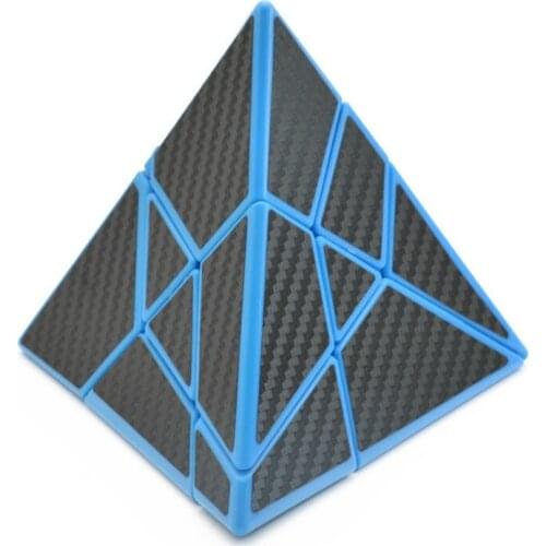 Lefun 3x3x3 Ghost Pyramid Neo Cube Puzzle Black Blue Base Jinzita Magic Cube PVC Sticker Speed Cube Educational Toys Ghost 3x3