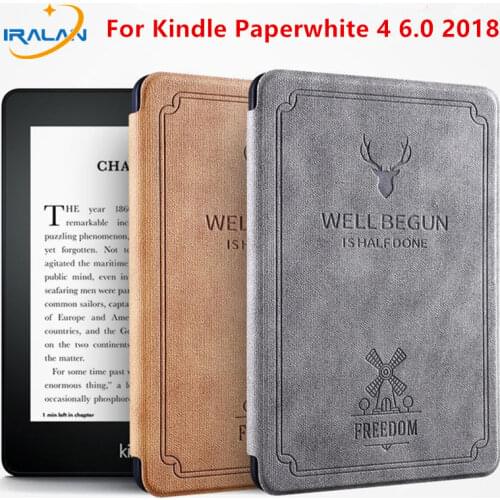 Magnetic Smart Case For Amazon Kindle Paperwhite 4 2018 Cover funda For All-New Kindle Paperwhite 4 10th Generation 6.0"+Stylus