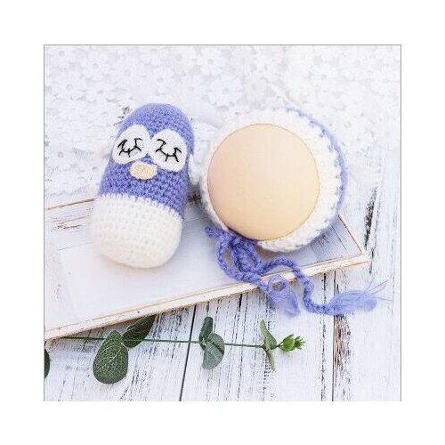 Infant Toddler Knitting Crochet Baby Beanies Hat Kids toy Doll Girls Boys Toy Cute Gift set Newborn Photography Props 0-1M 3-4M