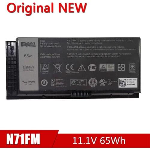 N71FM NEW Original Laptop Battery For Dell Precision M6600 M6700 M6800 M4800 M4600 M4700 FJJ4W PG6RC R7PND OTN1K5 FV993 T3NT1