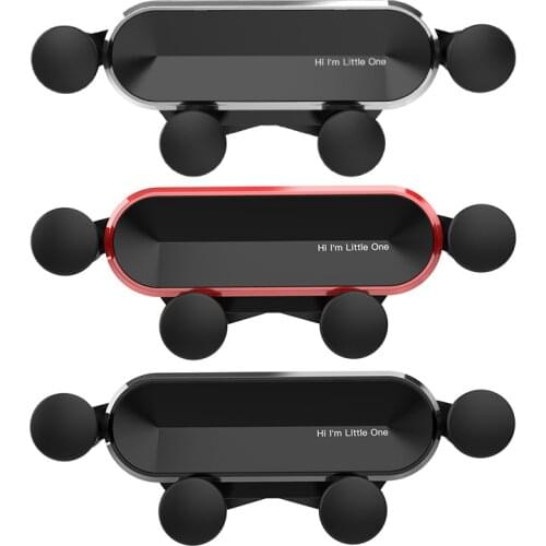 New Little One Car Phone Aluminum Alloy Mini Gravity Bracket Mobile Phone Holder Hidden Mobile Phone Bracket Phone Accessories