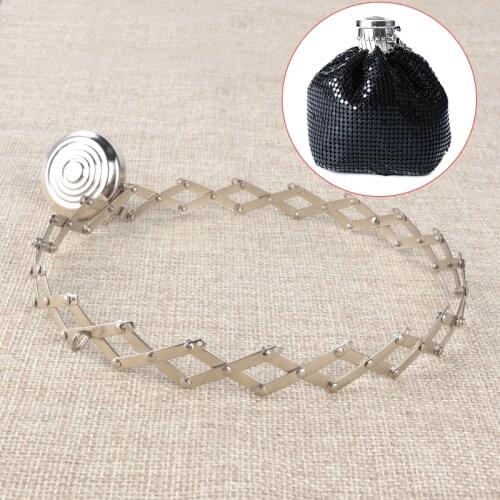 Open size Vintage expandable gate purse frame (with loops) handmade bag handger wholesale parts accessories frame purse