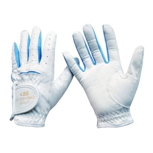 [Sheepskin] Children Golf Gloves Boys And Girls Sheepskin Leather Gloves Soft Breathable Outdoor Gloves