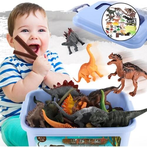 Plastic Dinosaur Model Toy Set Dinosaur Kingdom Learning Prop Gift Set