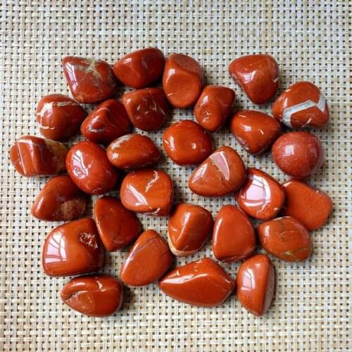 Polished Crystals healing stones natural quartz crystal red jasper tumbled stone for Home decoration