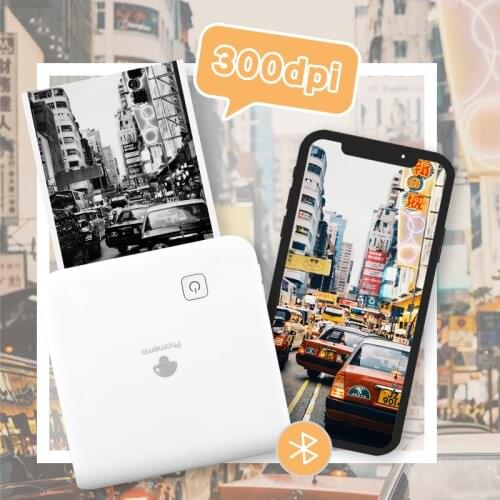 Phomemo M02 Pro Mini Portable Printer Pocket HD 300DPI Study Notes Photos Printing Mobile Bluetooth Wireless Label Impresora