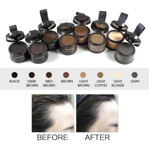Sevich Hair Line Shadow Powder Hair Concealer Root Cover Up Natural Instant Hair Color Powder Waterproof Hair Style Tool