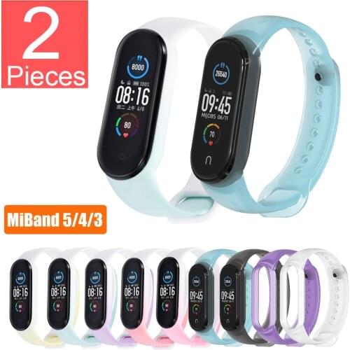 Strap for Xiaomi Mi Band 3 4 Sport Wristband Silicone Bracelet correa For Mi Band 5 6 replacement straps For mi band6 watch band