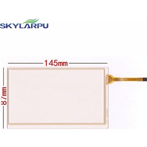 Skylarpu New 6.0" inch 145*87mm 4 wire Resistive Touch Screen for 145mm*87mm GPS Touch screen digitizer panel Repair replacement