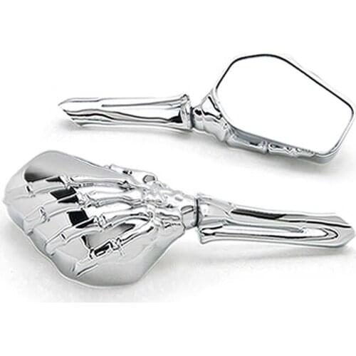 Brand new Chrome Custom Skeleton Mirrors For Kawasaki Vulcan Classic Nomad Voyager Vaquero