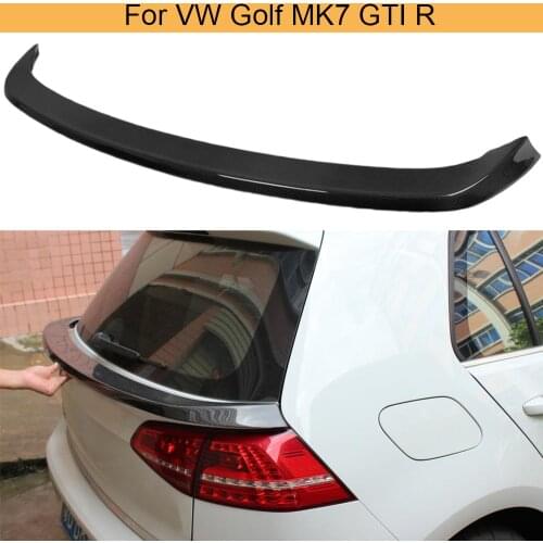 Rear Trunk Middle Spoiler For Volkswagen VW Golf 7 VII MK7 GTI R R-Line Standard 14-17 Rear Middle Wing Spoiler Carbon Fiber FRP