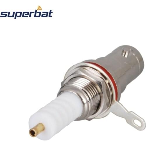 Superbat SHV High Voltage BNC Solder Jack Bulkhead Jack RF Coaxial Connector Straight