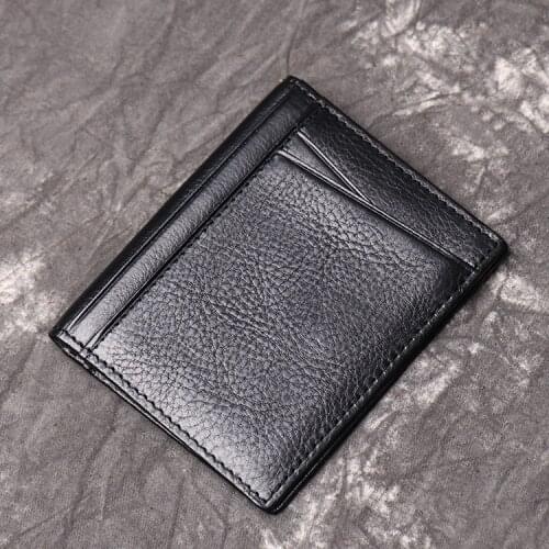 Slim Genuine Leather Drivers License Wallet Card Wallet with ID Window Bussiness Drivers License Cover