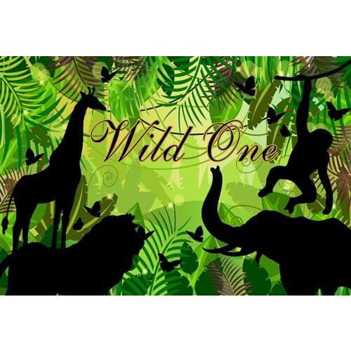 Wild life kid Photography backgrounds digital vinyl green forest photo backdrop for photographer studio kits fotografia lv-2504