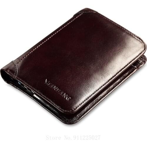 Xiaomi High Quality Men Genuine Leather Wallets Credit Business Card Holders Coin Purses
