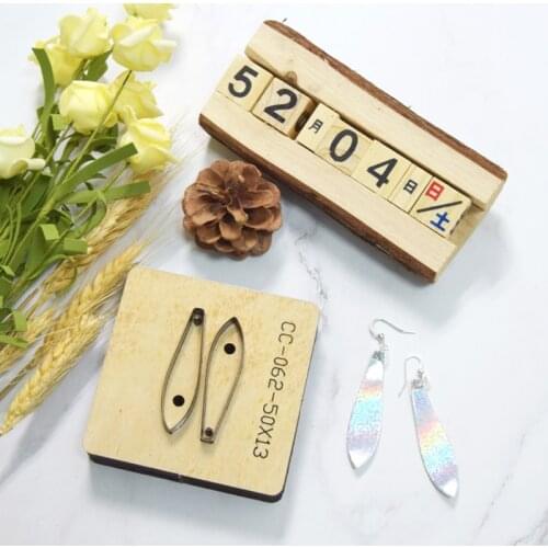 Japan Steel Blade Rule Die Cut Earrings Diy Pendant Cutting Mold Wood Dies Cutter Punch Tool for Leather Tool Crafts Fabric Cut