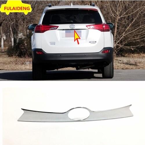 1pcs For Toyota RAV4 2013-2015 ABS Chrome Tail Rear Trunk Lids Moulding Cover Trim Car Styling Accessories