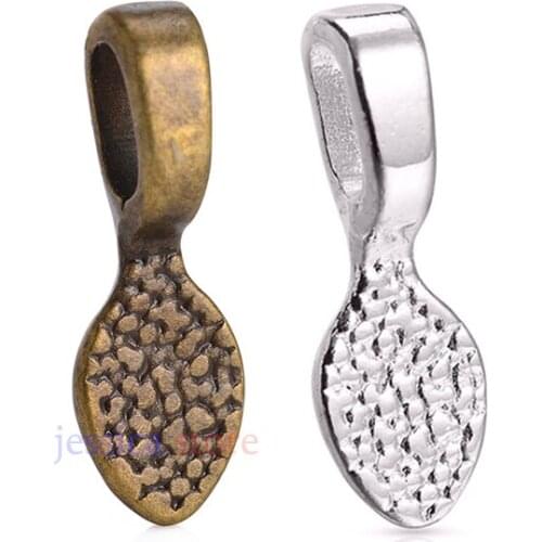 100 Pcs Oval Scrabble Glue On Earring Bails For Fitting Glass Cabochon Tiles Pendants For DIY Making