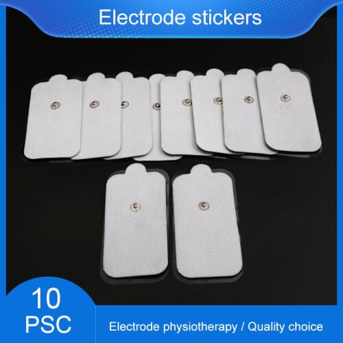 10pcs4.7x9cm Non-woven Muscle Gel stickers EMS Tens Muscle Stimulator massager Slimming Machine Electric Body Massager