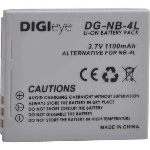 1Pcs 1100mAh NB-4L NB4L NB 4L Battery for Canon ELPH 330HS 300 HS 100 HS ELPH 310 HS Powershot SD1400 IS SD750 SD600 SD1100 IS