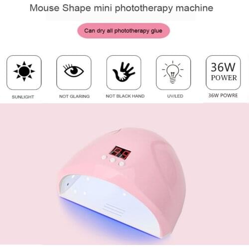36/6W Nail Dryer Machine UV LED Lamp Portable Micro USB Cable Home Use UV Gel Varnish Dryer 12/6 LED Lamp Nail Art Tools