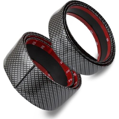 Car Sticker Rubber Styling 5D Carbon Fiber Door Sill Protector Cover Bumper Sticker Auto Accessories