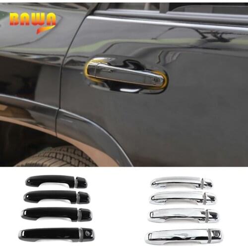 BAWA Car Stickers Door Grab Handle Decoration Cover Accessories for Toyota 4 Runner 2017