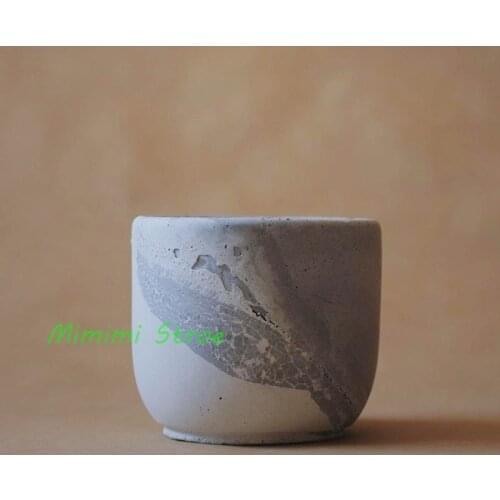 Two Size Candle Jar With Lid Concrete Silicone Mold Large Bowl Flower Pot Mold Diy Cement Epoxy Resin Mold