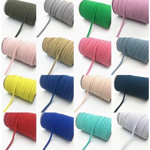 5yards 7mm High Quality Elastic Ribbon Sewing Elastic Band Fiat Rubber Band For Waist Band Stretch Rope Elastic Ribbon