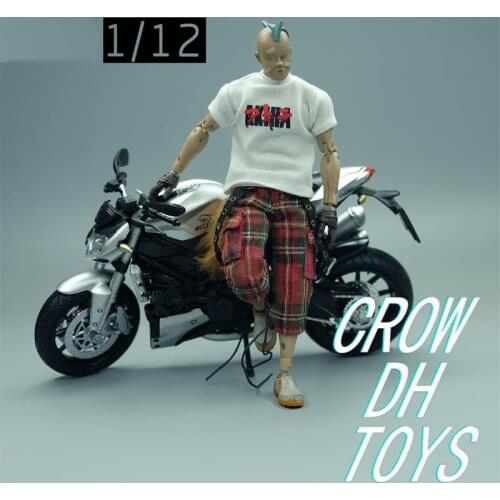 Scale 1/12th Trendy Short Sleeves Gray Color T Shirt Without Body Be Suit Mostly 6 inch Doll Action Collectable