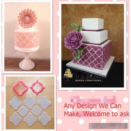 Cake Tool plaque diamond plastic fondant cutter mold fondant embosser stamp press cake decorating tools sugarcraft