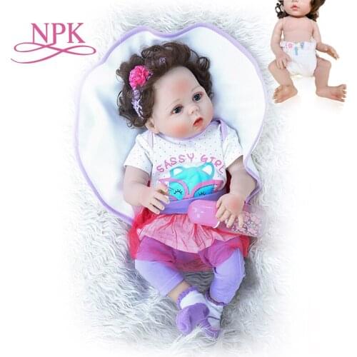 56CM full body soft slicone waterproof real flexible touch lifelike reborn baby girl bebe doll reborn Bath toy hand rooted c