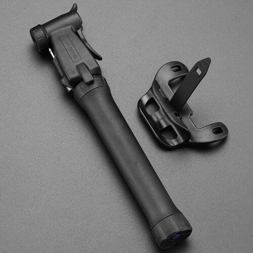 Mini Portable Bike Pump Manual Two-way Bicycle Basketball Inflator with Bracket