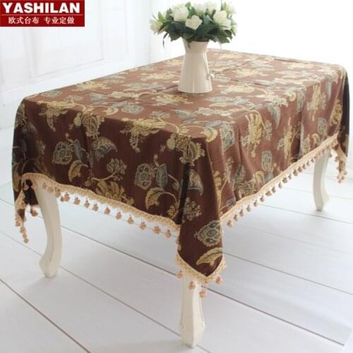 Cheap high-end European luxury fashion square table Bubu arts neoclassical fashion pastoral coffee table cloth table runner