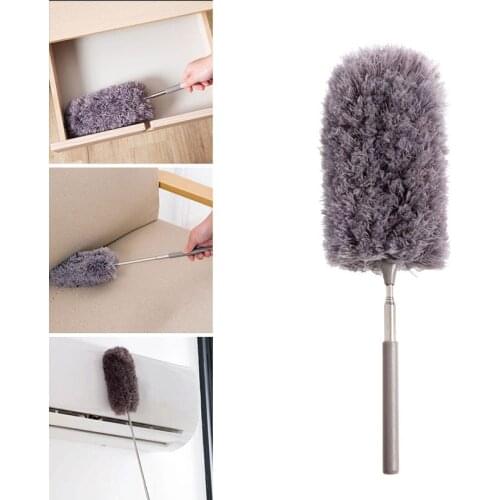 2020 Adjustable Microfiber Dusting Brush Extend Stretch Feather Duster Air-condition Household Furniture Cleaning Accessories